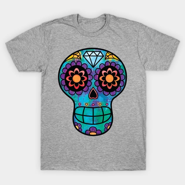 Sugarskull Graffiti T-Shirt by ToddTheFoxArt182